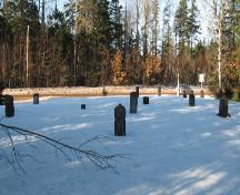 Showing overview of cemetery; Charlotte Stewart, 2008
