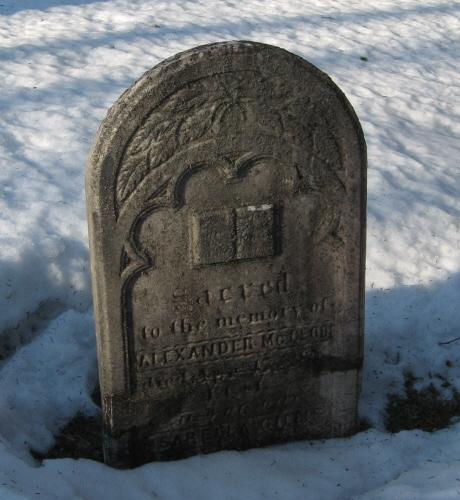 Showing Alexander McLeod stone