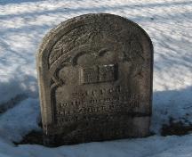 Showing Alexander McLeod stone; Charlotte Stewart, 2008