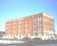 Southwest view of the A. Macdonald Building, showing its principal elevations (January 2004).; City of Edmonton, 2004.