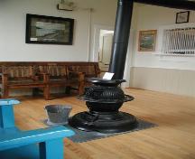 Waiting room, Orangedale Railway Station, Orangedale, Nova Scotia, 2002.; Inverness County Heritage Advisory Committe, 2002.