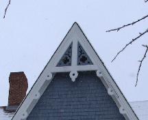 Showing trim detail on gable end; City of Charlottetown, Natalie Munn, 2005