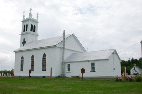 Rear view of the building