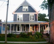 Front façade of dwelling situated on the east side of the street; City of Fredericton