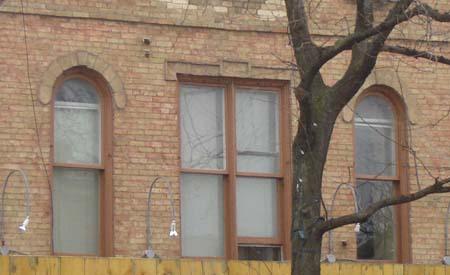 Detailed View of the Snyder-Hahn Buidling Windows