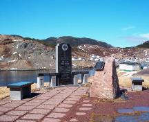 View of the Harbour Breton Landslide Monument overlooking the waters off Harbour Breton, NL.; Doug Wells 2009