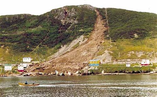 Harbour Breton Landslide, Harbour Breton, NL