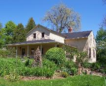 Thorne Cottage, rear view (west), showing wraparound veranda; City of Fredericton