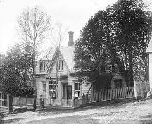 Family posing in front of Jost House, Main Street, Guysborough, NS, circa 1910.; Courtesy of Nova Scotia Archives and Records Management, N-6048