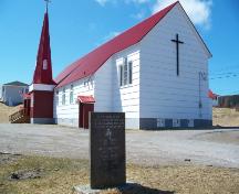 View of St. Bartholomew’s Memorial Stone in the churchyard of St. Bartholomew’s Anglican Church. Photo taken 2009. ; Doug Wells 2009