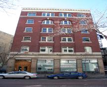 Primary elevation, from the east, of the Dingwall Building, Winnipeg, 2007; Historic Resources Branch, Manitoba Culture, Heritage, Tourism and Sport, 2007