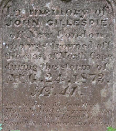 Detail of inscription