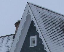 Showing bargeboard and window detailing; City of Charlottetown, Natalie Munn, 2005