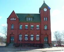 Old Post Office, Parrsboro, NS, front elevation, 2007.; Heritage Division, NS Dept. of Tourism, Culture and Heritage, 2007.