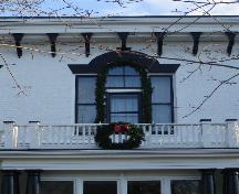 Featured is the central Palladian window.; Kayla Jonas, 2008.