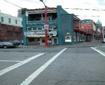 Exterior view of the Sam Kee Building; City of Vancouver, 2004