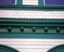 Detail of ornamental woodwork; City of Saint John, 2008