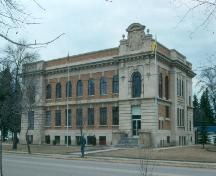 View of the front façade of the Provincial Court House, 1995; Government of Saskatchewan, Frank Korvemaker, 1995