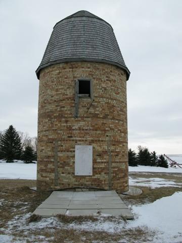 North side of silo