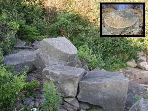 Stones from the former Beaumont Quarry
