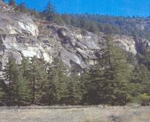 View of Chuchuwayha Rock Shelter.; M.A. Klassen.
