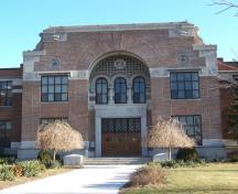 Featured is the exterior of John Campbell School, Windsor; City of Windsor, Nancy Morand, 2004
