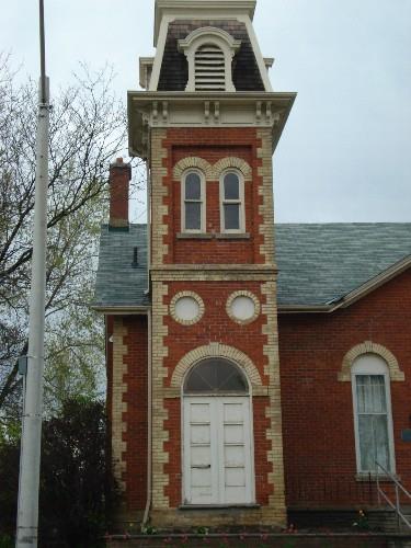 Detailed view of tower, Old Grammar School, 2008