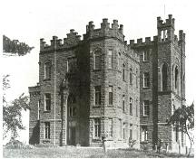 Mary's Home School and residence for the Sisters of Charity at the corner of Mountain Road and Archibald Street circa 1910.; Moncton Museum