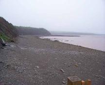 Joggins Fossil Cliffs looking southwest towards the Springhill Mines and Ragged Reef geological formations.; Heritage Division, NS Dept. of Tourism, Culture and Heritage, 2009.