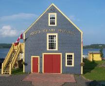 Front elevation, Jost's Wharf Building, Guysborough, NS; Heritage Division, NS Department of Tourism, Culture and Heritage, 2009