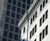 Detail view of the Chamber of Commerce Building, Winnipeg, 2006; Historic Resources Branch, Manitoba Culture, Heritage, Tourism and Sport, 2006