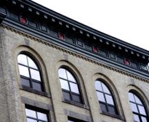 Wall, entablature and window details of the Kilgour Block, Winnipeg, 2007; Historic Resources Branch, Manitoba Culture, Heritage and Tourism, 2007
