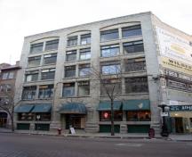 Primary elevation, from the northeast, of the Gregg Building, Winnipeg, 2007; Historic Resources Branch, Manitoba Culture, Heritage and Tourism, 2007