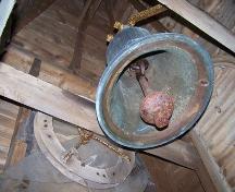 Bell in bell tower, Christ Church Anglican, Guysborough, N.S.; Heritage Division, NS Department of Tourism, Culture and Heritage, 2009