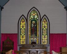 Stained glass window, Christ Church Anglican, Guysborough, N.S.; Heritage Division, NS Department of Tourism, Culture and Heritage, 2009