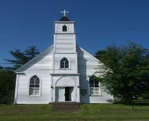 Front (east) elevation of Christ Church Anglican, Guysborough, N.S.; Heritage Division, NS Department of Tourism, Culture and Heritage, 2009
