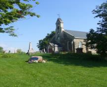 Of note is the wrought iron weather vane at the apex of the tower.; Kirsten Pries, 2008.