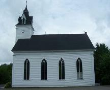 Side elevation, St. Thomas Church, Salmon River Lake, NS; Heritage Division, NS Department of Tourism, Culture and Heritage, 2009