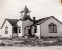 Front view circa 1940, Jubilee United Church, Port Hood Island, Nova Scotia; Courtesy of the Chestico Museum & Historical Society, Port Hood, Nova Scotia