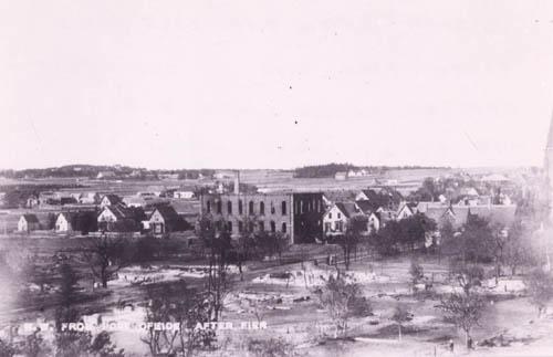 Prince County Courthouse after Great Fire of 1906
