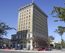 Primary elevations of the Union Bank Building (Royal Bank Building), Winnipeg, 2006; Historic Resources Branch, Manitoba Culture, Heritage and Tourism, 2006