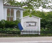 Featured is the sign identifying the Katherine Gormley-McKay Art Centre.; Kirsten Pries, 2008.