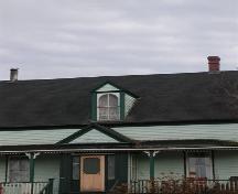 Dormer window, MacLeod-Haig-MacDonald House, Strathlorne, Nova Scotia; Heritage Division, NS Dept. of Tourism, Culture and Heritage, 2002