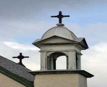 Détail (pinacle) de l'église historique de l'Enfant-Jésus, Richer, 2007; Historic Resources Branch, Manitoba Culture, Heritage and Tourism, 2007