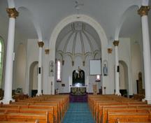 Intérieur de l'église historique de l'Enfant-Jésus, Richer, 2007; Historic Resources Branch, Manitoba Culture, Heritage and Tourism, 2007