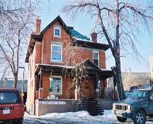 This view of the Foote Residence, from the southeast, illustrates the prominent hillside location adjacent to the Alberta Legislature.; City of Edmonton, 2004