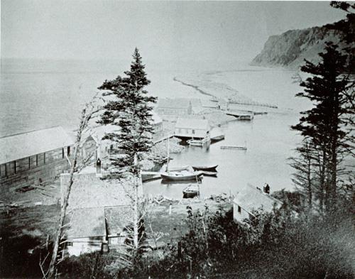 Étang de Dark Harbour vers 1900 