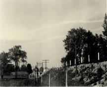 General view of Glengarry Landing National Historic Site of Canada, showing the viewscapes from the site across the Nottawasaga River.; Parks Canada Agency/Agence Parcs Canada