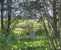 Showing single standing headstone; Province of PEI, Donna Collings, 2009