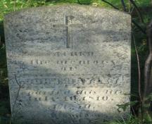 Detail of inscription on stone; Province of PEI, Donna Collings, 2009